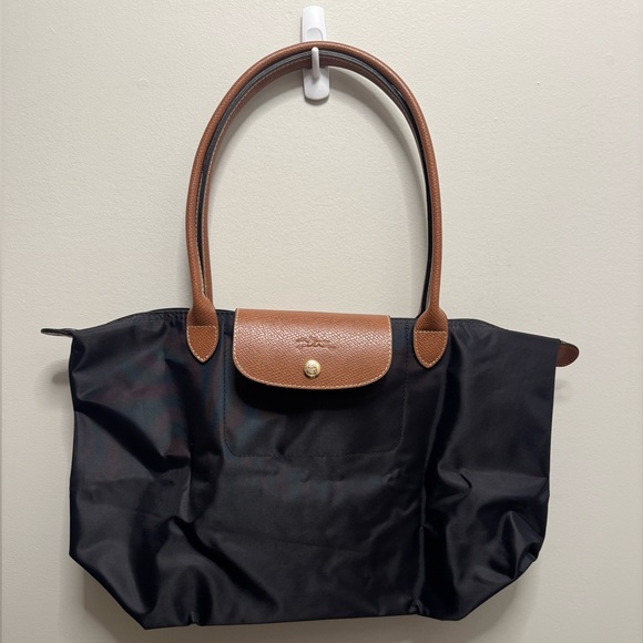 NWOT Longchamp Le Pliage Large Tote - Black - Picture 2 of 8